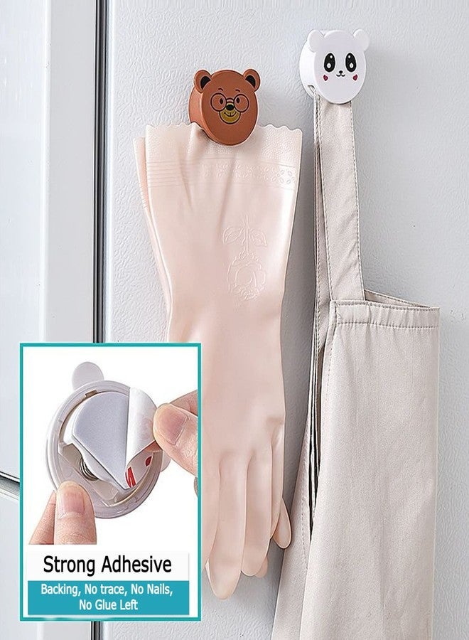 Leeonz 2 Pieces Kitchen Towel Hooks, Premium Round Adhesive Towel Holder Wall Mount Hook Dish Towel Holder for Bathroom, Kitchen and Home, No Drilling Required (Color May Vary) - Image 5